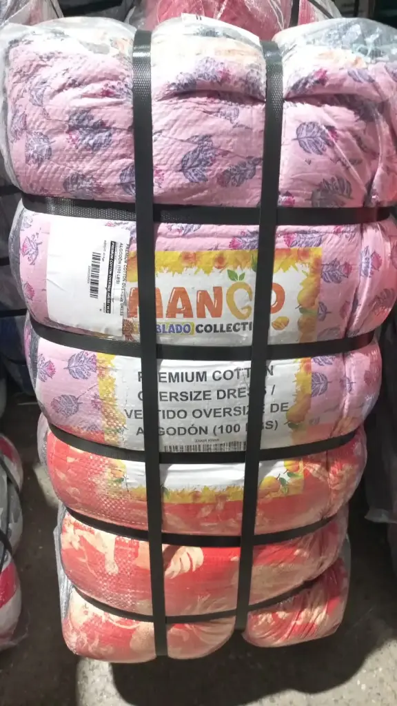 [MANGO] 1030 PREMIUM COTTON OVERSIZE DRESS / VESTIDO OVERSIZE DE ALGODÓN (100 LBS)